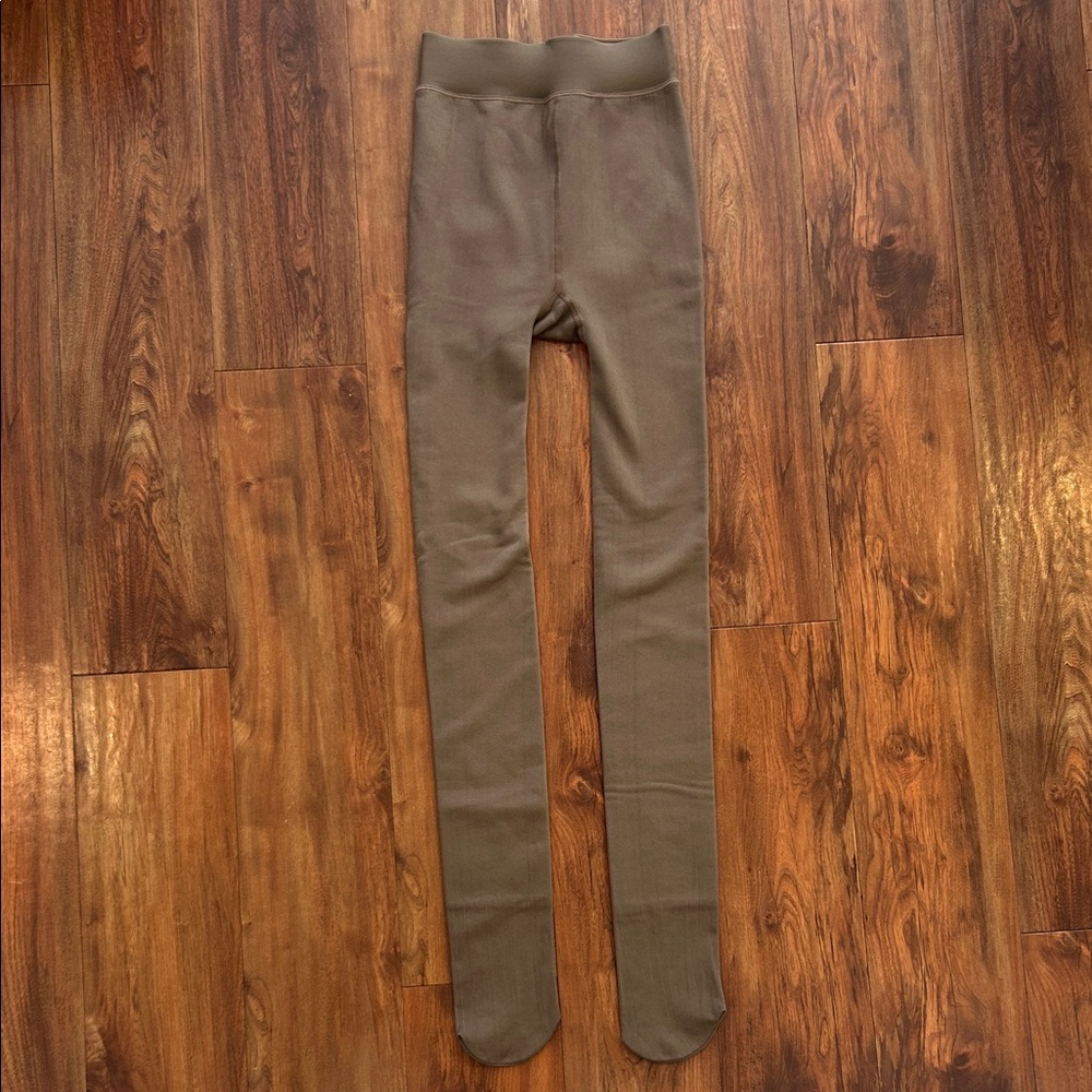 Warm fleece winter leggings